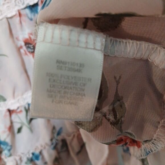 BEAUTEES Girls Pink  Lace Floral Dress Size S - Picture 6 of 10